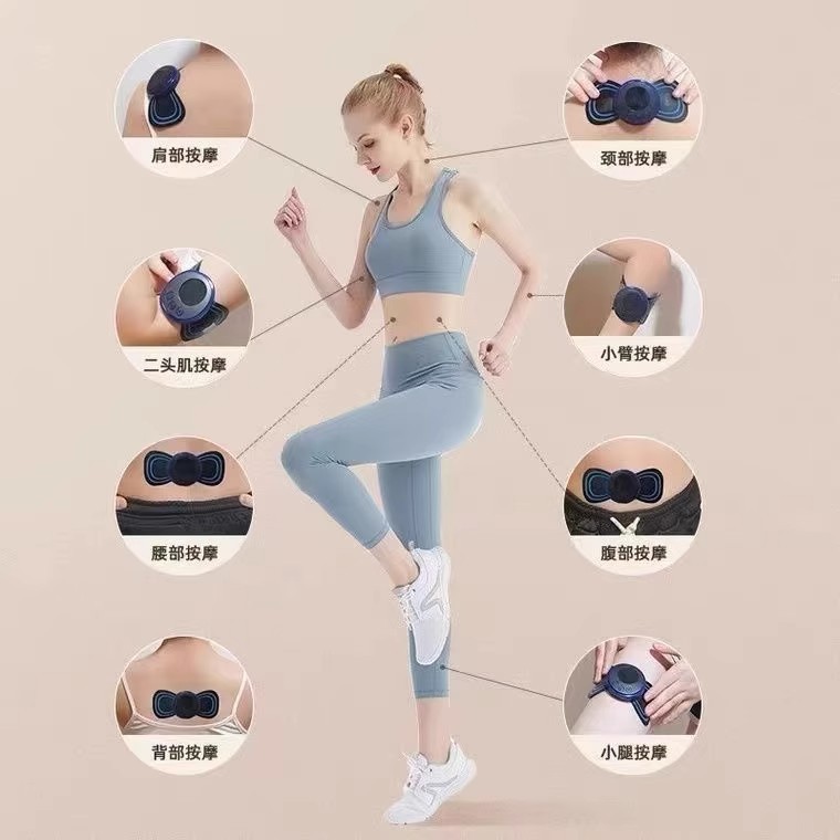 Cross-Border Cervical Spine Pulse Massage Patch Ems Portable Smart Electric Neck Massager Electrotherapy Mini Massager