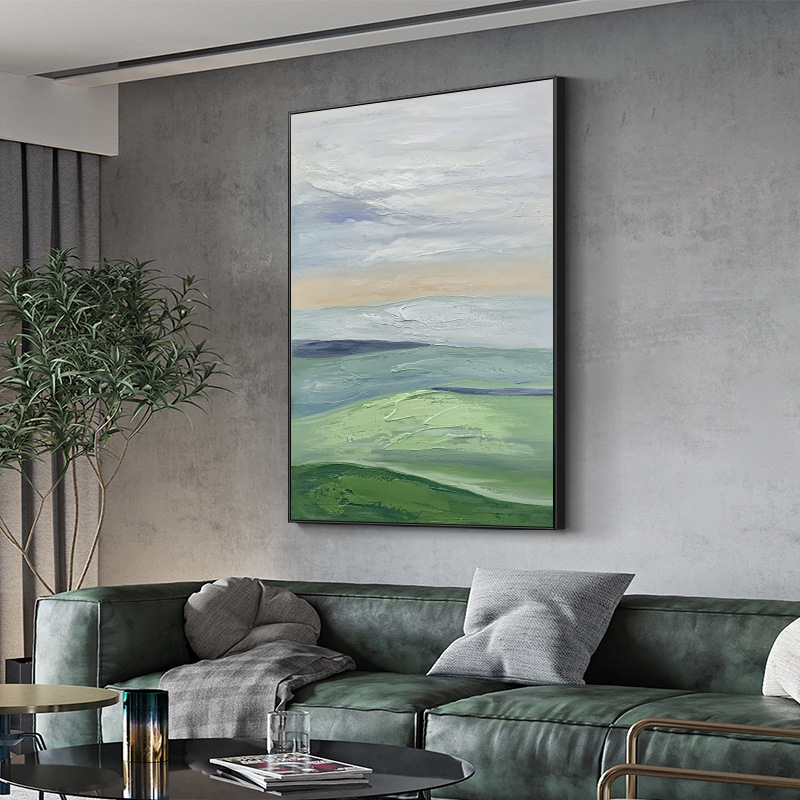 Pure Hand-Painted Oil Painting, Customized Photo, Portrait, Handmade Landscape, Living Room Decoration Painting, Entrance Aisle Hanging Painting