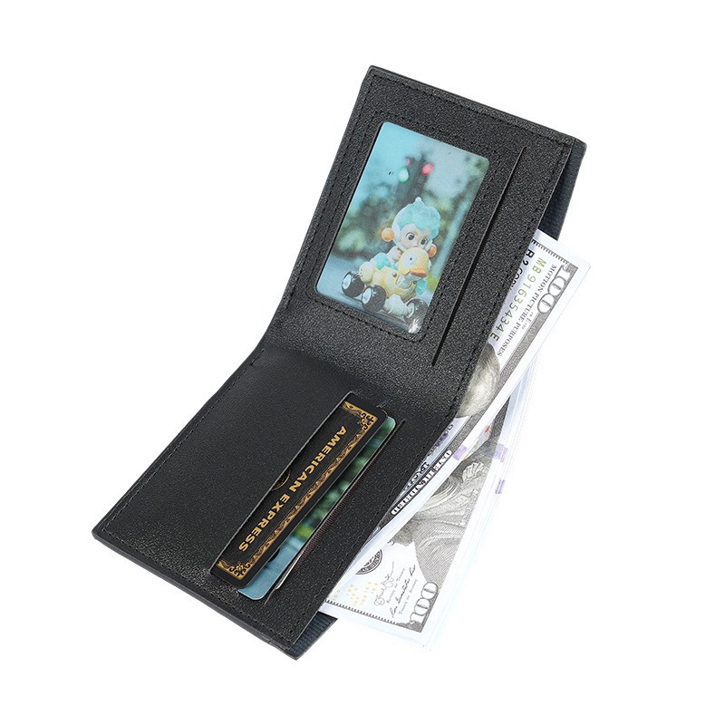 Cross-Border New Men's Wallet Multi-Card Slot Casual Retro Wallet Large Capacity Leather Wallet Coin Purse Factory Wholesale