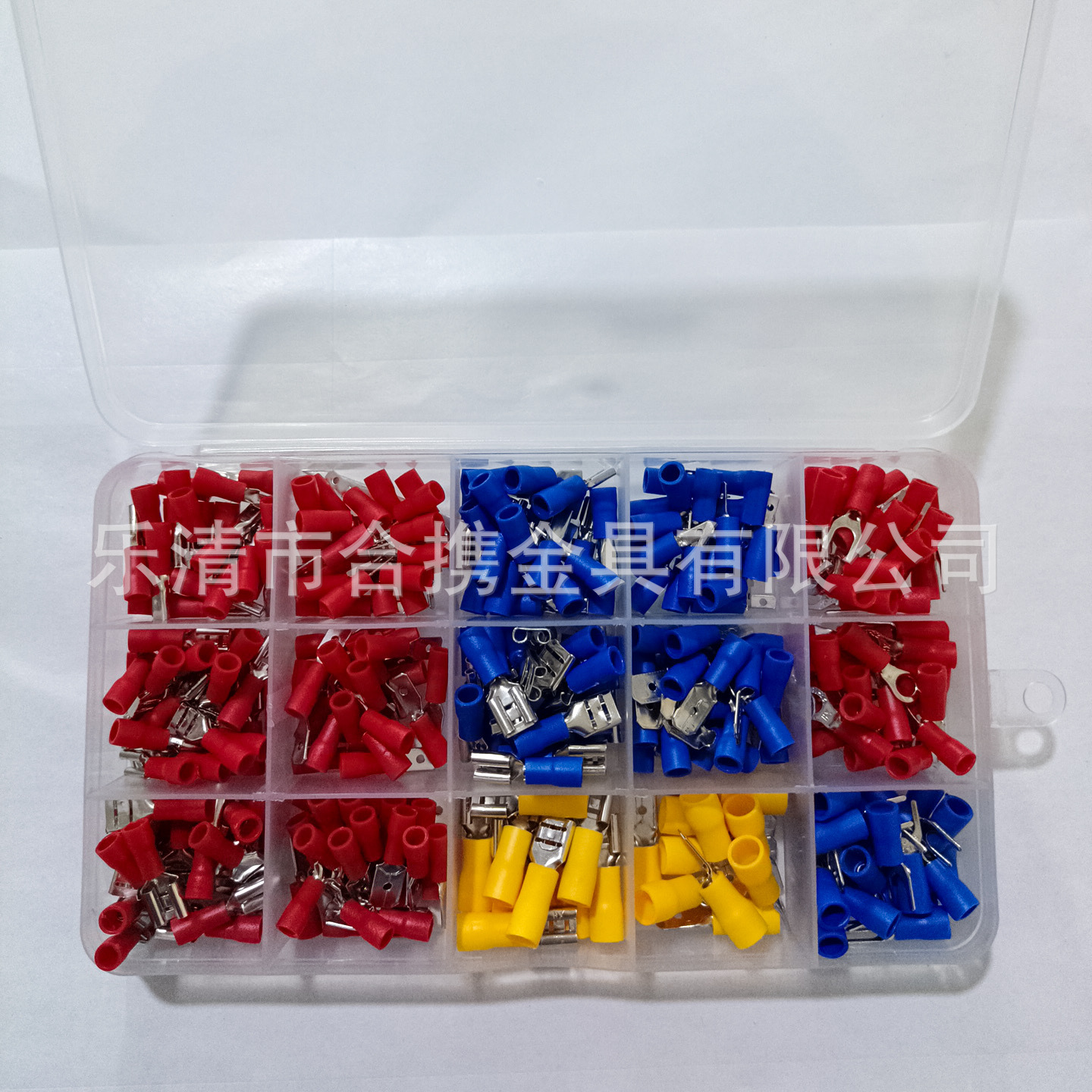 280Pcs Boxed Rubber Pre-Insulated Cold-Pressed Terminal Terminal Connector Manufacturer Spot 15 Types of Terminal Blocks