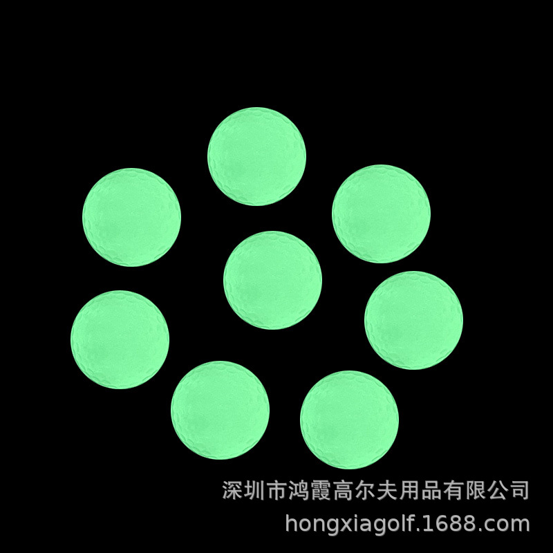 New golf golf luminous ball golf fluorescent ball automatic light absorption luminous fluorescent night ball