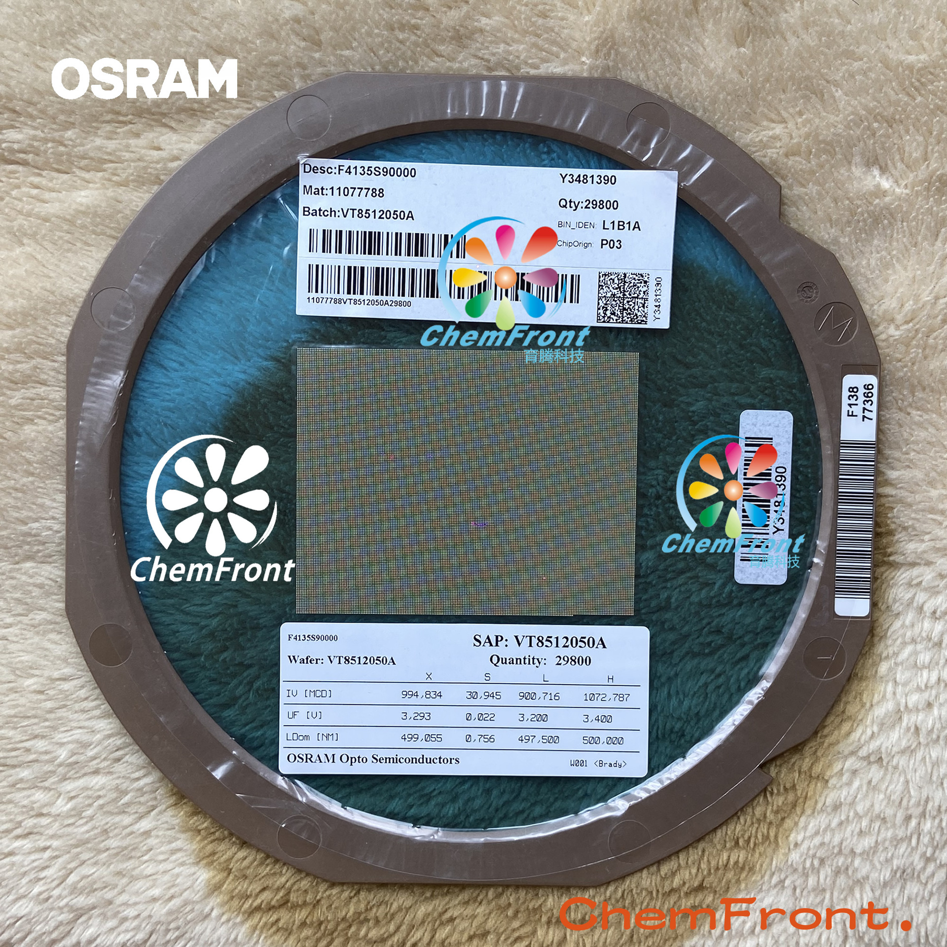 Led Chip Indicator Green Light Chip Osram Osram Optoelectronic Chip Rohs Certified Green Light Chip