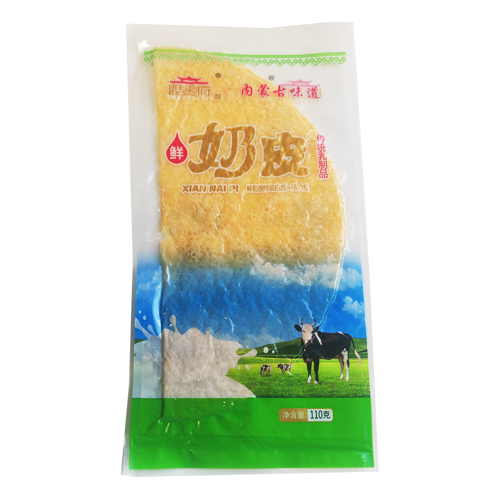 Independent Vacuum Milk Skin Candied Hawthorn Raw Materials Commercial Inner Mongolia Specialty Easy-To-Cut Semi-Dry Milk Skin Raw Milk Product