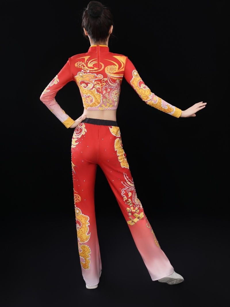 Aerobics Cheerleading Clothing Student Gymnastics Games Cheerleading Clothing Competition Group Chinese Style