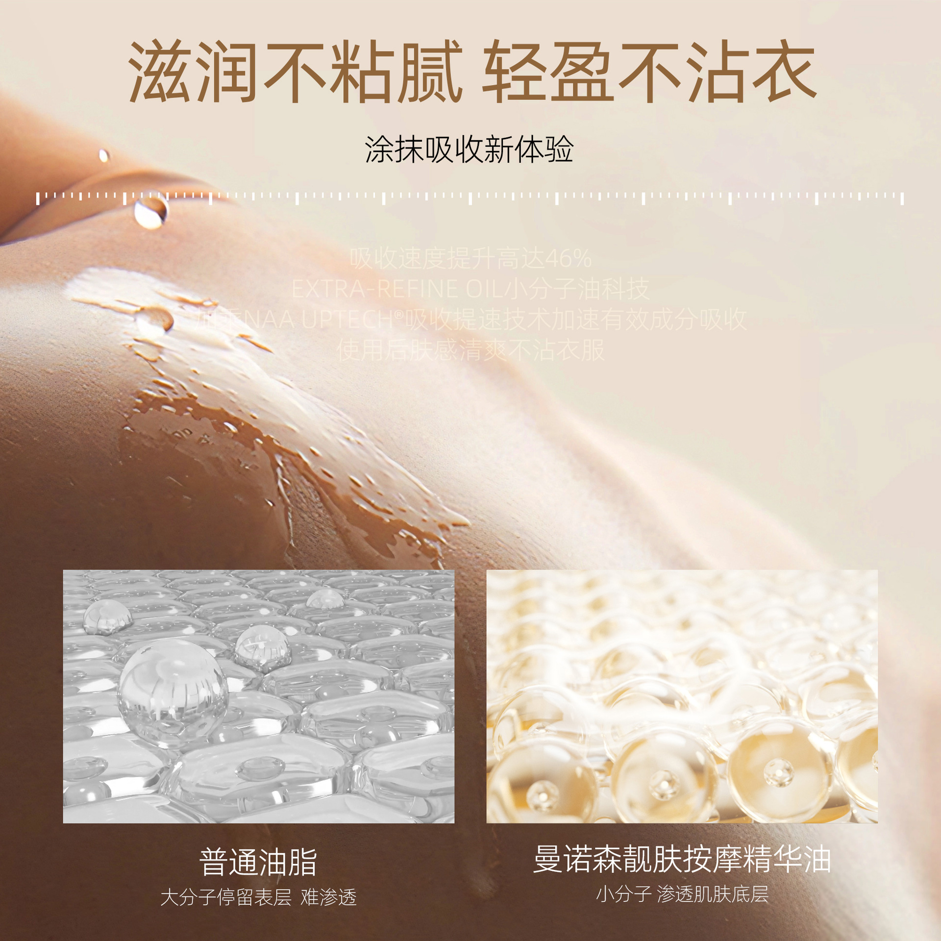 Manoson Anti-Wrinkle Repair Firming Massage Oil Stretch Mark Repair Essence for Pregnant Women to Prevent Growth Marks