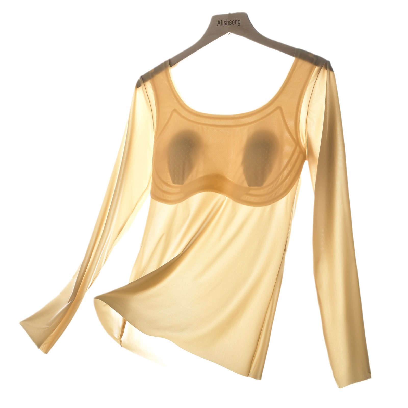 Ultra-thin Mask Clothing Antistatic Hyaluronic Acid Skin Care Fleshy Muscle Undercoat Invisible Band Chest Pad Thermal Underwear Dancing Clothes