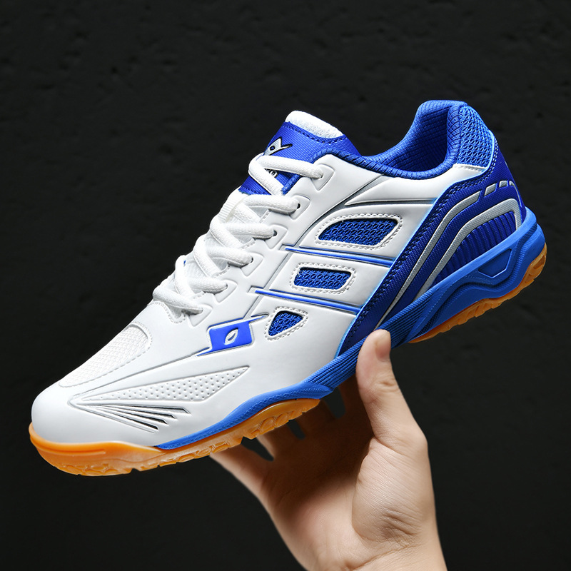 Cross-Border Table Tennis Shoes Indoor Competition Professional Student Summer Mesh Training Shoes Breathable Non-Slip Tendon Sole Wear-Resistant