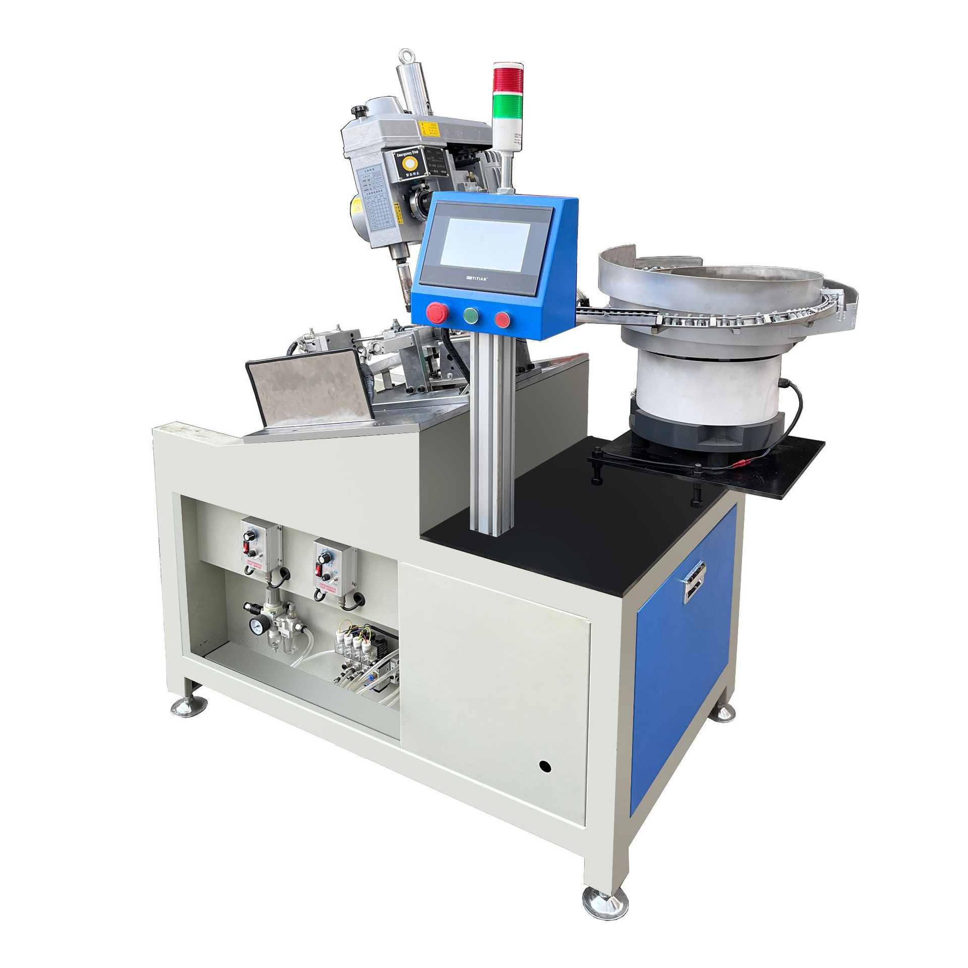 Factory Source Fully Automatic Dual Servo Tapping Machine Nut Stud Punching Machine Die-Cast Processing Equipment Tapping Machine