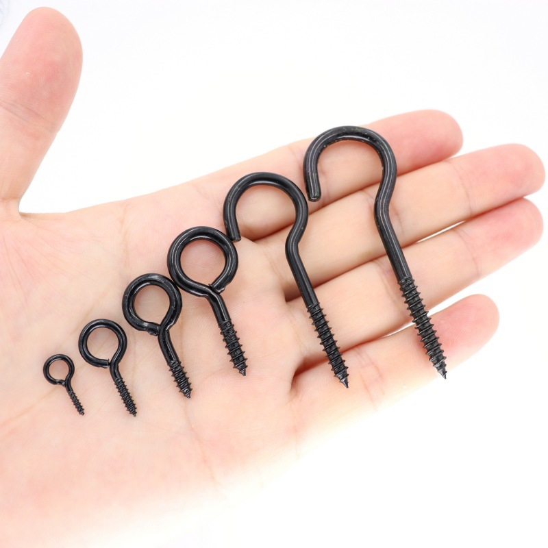 Cross-Border Black Light Hook Open-End Self-Tapping Screws 2 # 3 # 6 # 8 # Question Mark Hook Accessories Claw Screws