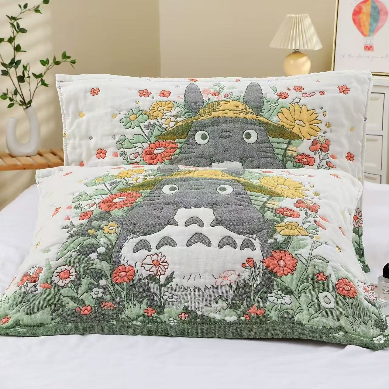 Soft Combed Cotton Cloud Cotton Fiber Korean Style Lace High Temperature Sand Wash Cloud Puff Pillow Towel Category A