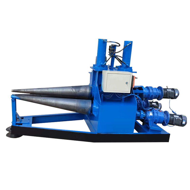 Hydraulic Cnc Sheet Rolling Machine Two-Axis Electric Conical Rounding Machinery Three-Roller Iron Plate Rolling Machine Fully Automatic Rounding Machine