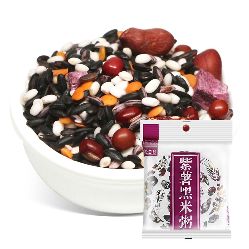Yanzhifang Multigrain Porridge Breakfast Nutritious Eight-Treasure Porridge Black Rice Porridge Coarse Grain Porridge Wholesale Porridge