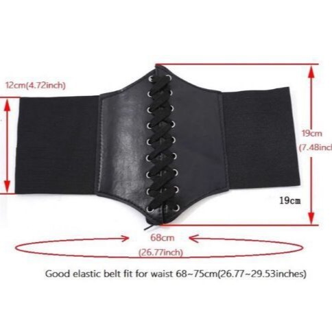 Women's Ultra-Wide Fashion Waist Belt Korean Style Court-Style Decorative Elastic Wide Belt in Stock Manufacturer