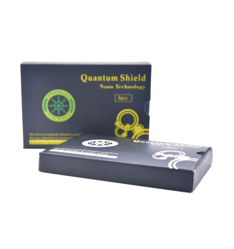 Упакованная наклейка от радиации 24K, наклейка для мобильного телефона, наклейка от радиации батареи, логотип