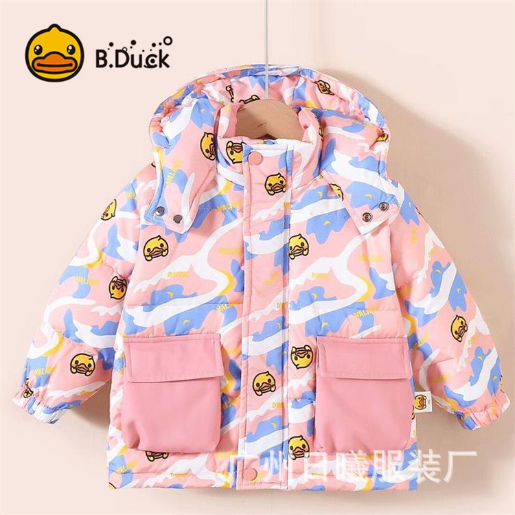 Оригинальная одежда для детей Little Yellow Duck куртка для осени и зимы