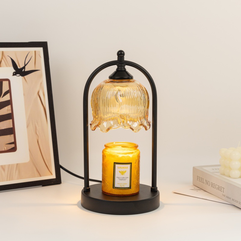 Лампа из расплавленного воска с ароматерапией Ландыш Французский ретро светильник для спальни Настольная лампа для домашнего декора без огня