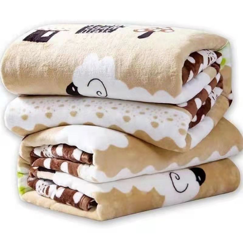 Faleirong blanket air conditioning blanket children's blanket lunch break thickened coral fleece gift blanket manufacturers wholesale support generation