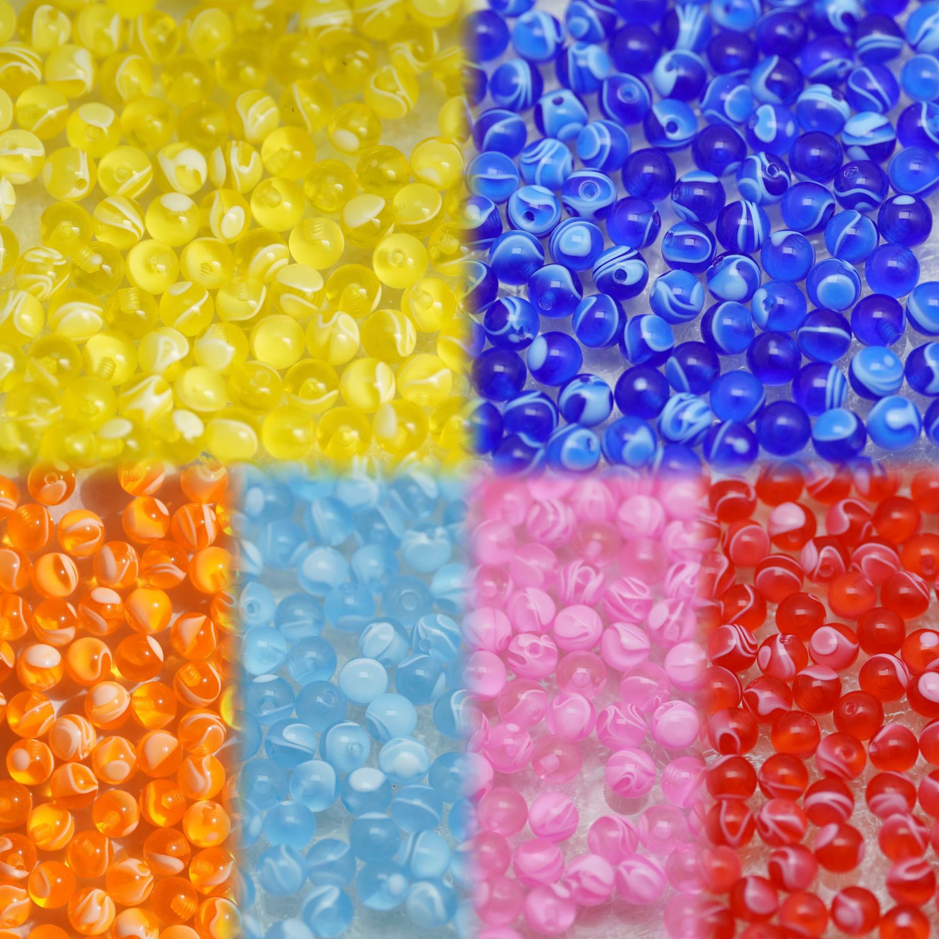 Аксессуары для замены шарика языкового ногтя с облачным узором из акрила 6мм, запасной шарик для моста уха, DIY аксессуары, пирсинг ювелирные изделия