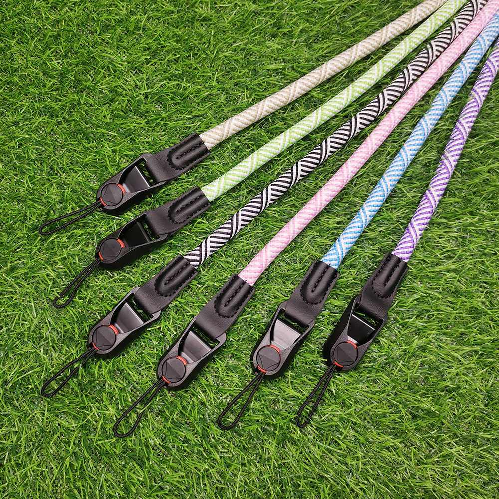 Factory wholesale nylon round rope camera shoulder strap neck strap micro SLR fast camera lanyard quick release buckle shoulder strap strap