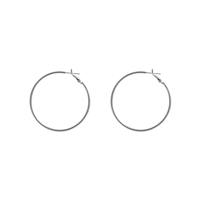 European and American Exaggerated Simple Ring Cold Wind Earrings High Sense Fashion Simple Ear Ring Niche Design Temperament All-match Earrings