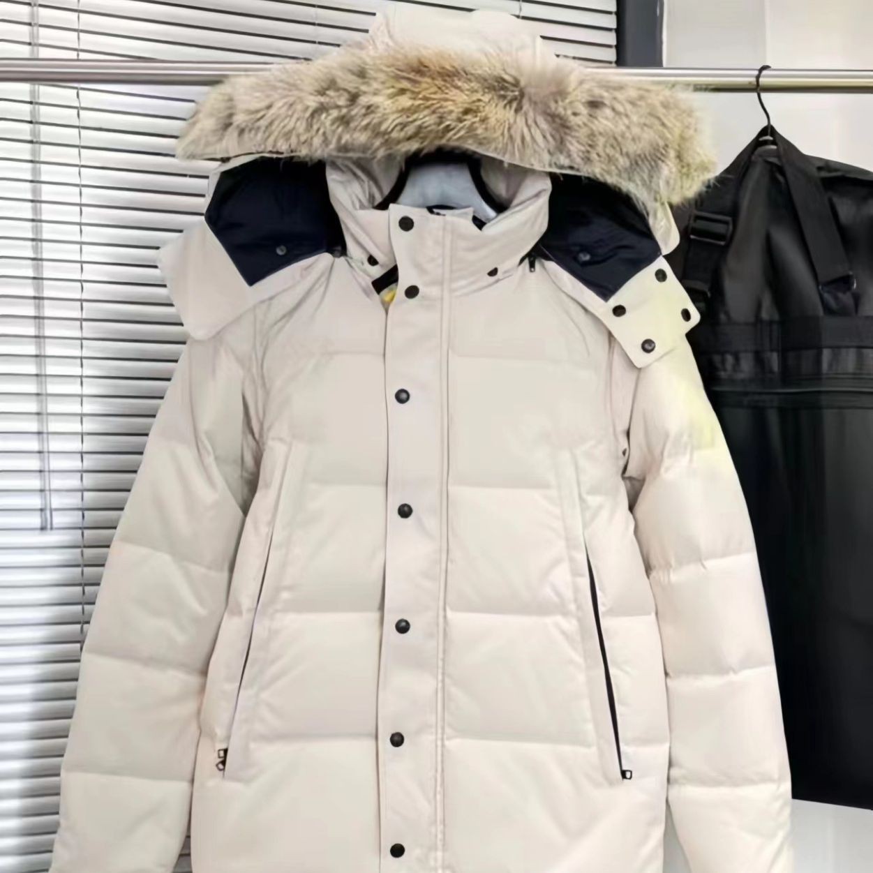 Foreign Trade Large Goose down Jacket 29 Styles Canadian Wyndhaw Men's Parka with Wolf Fur Collar Outdoor Casual Versatile