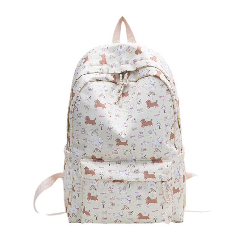 Cross-border Small Floral Backpack Women's Ins Style Junior High School Schoolbag Small Fresh and Gentle Style Leisure Travel Backpack