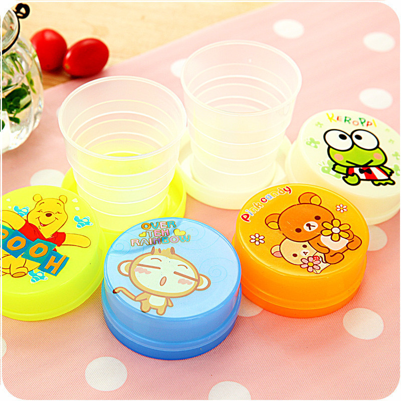 Children's Foldable Water Cup, Creative Outdoor Travel Portable Telescopic Mini Cup, Food-Grade Portable Cup
