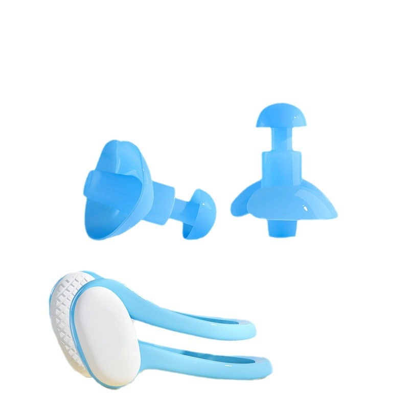 Nose clip swimming special nose clip silicone anti-choke nasal plug boxed durable non-slip swimming nose clip earplug suit