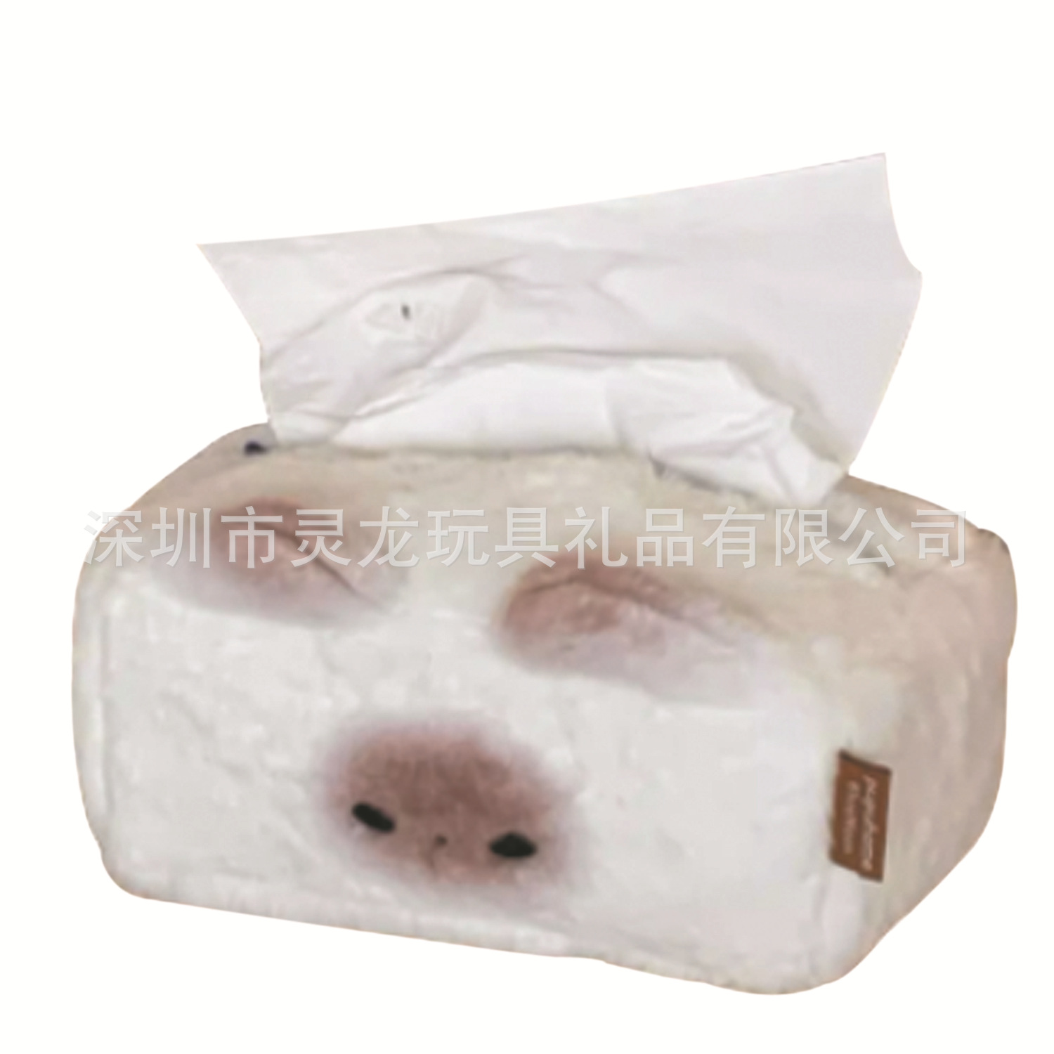 Manufacturer Customized Cartoon Cultural and Creative Animal Doll Peripheral Plush Tissue Box Paper Towel Set Roll Paper Storage Box Set