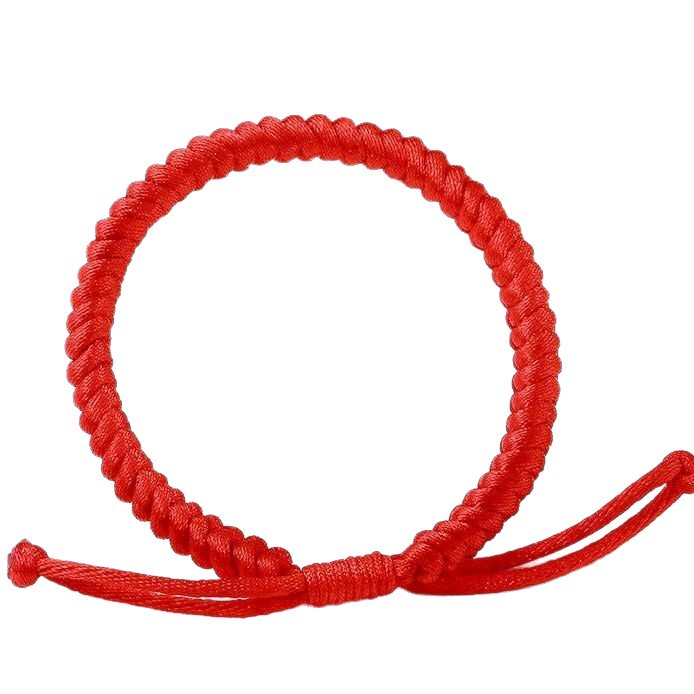 Xiao Zhan's Same Style Diamond Knot Bracelet Red Rope Bracelet for Men and Women Hand-Woven Couple's Zodiac Year Transfer Agent