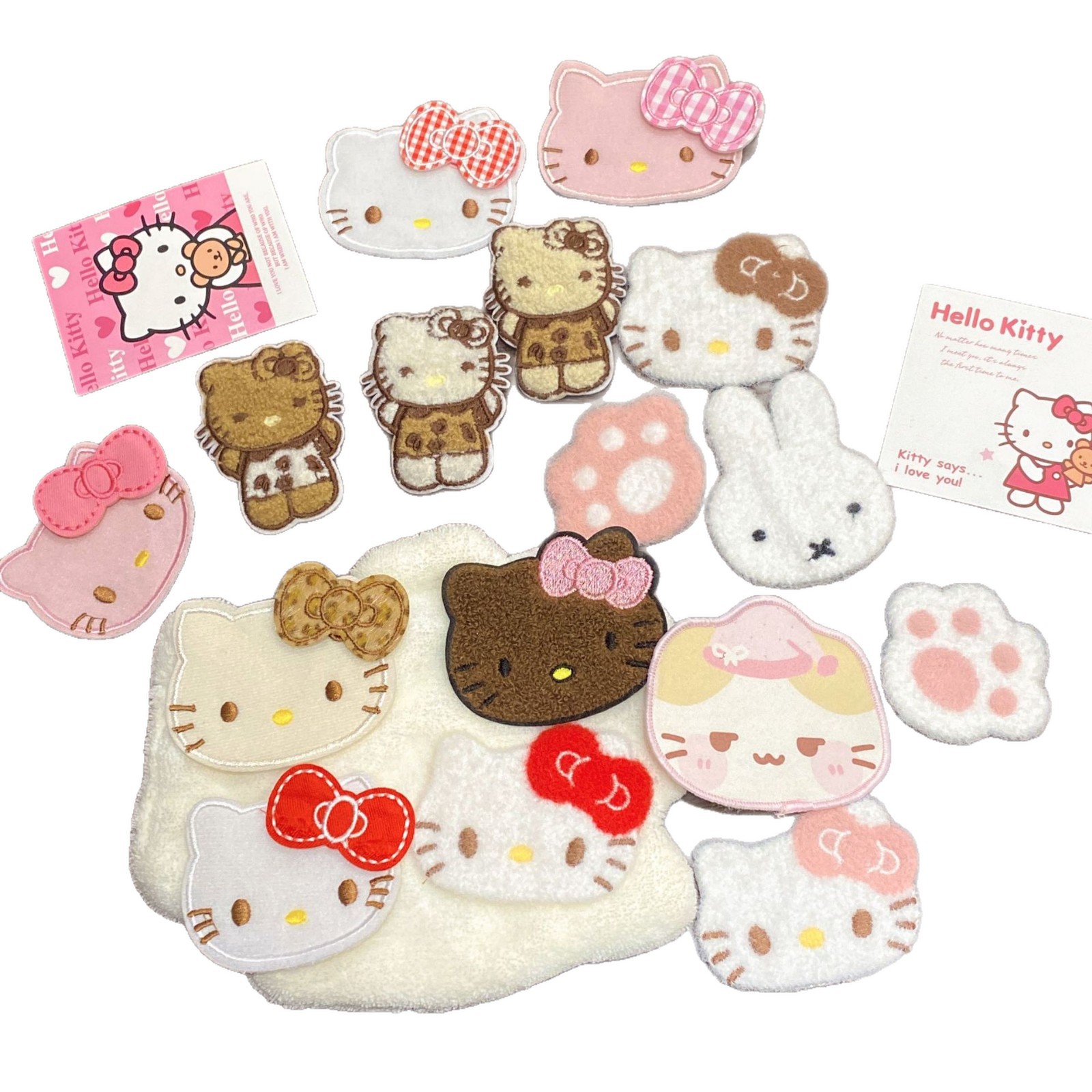Kt Bangs Cat Stickers for Kidsren's Rag Fabrics, Cute Velcro Baby Hair Artifacts for Little Girls with Small Hair Volume