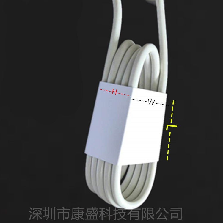 Square-Shaped Cable Ties, White Coated Paper Cable Ties, Bundling Data Cables, Packaging Film, Digital Electronic Packaging, Earphone Film