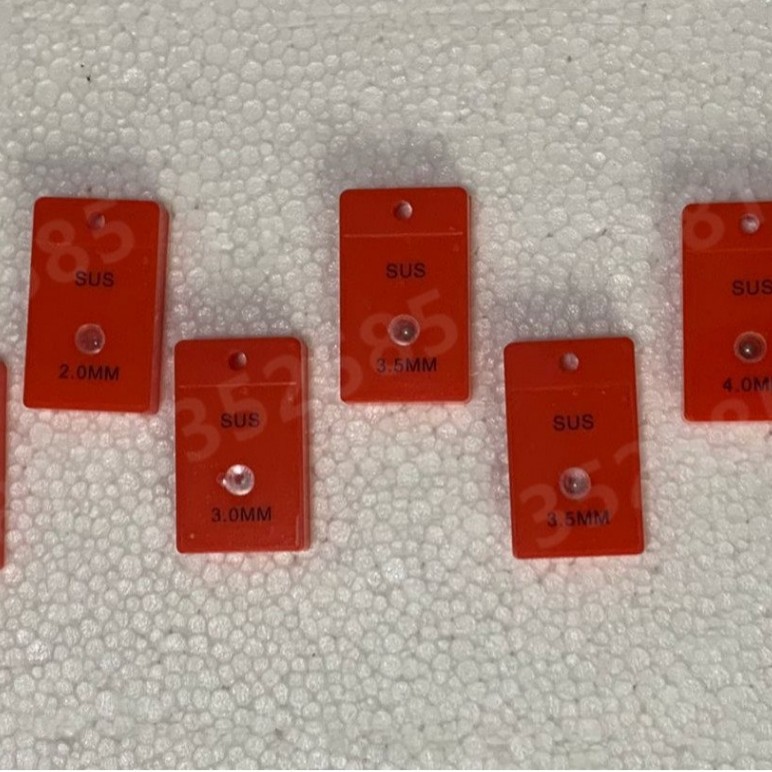 Metal Detector Standard Test Block Needle Detector Module Needle Detector Calibration Card Block Food Machine Metal Detection Detection Block