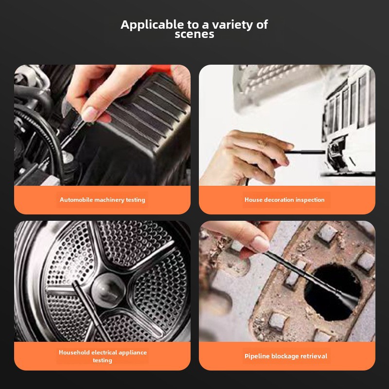 Industrial pipeline endoscope 1080p HD with screen endoscope 4.3 inch handheld endoscope