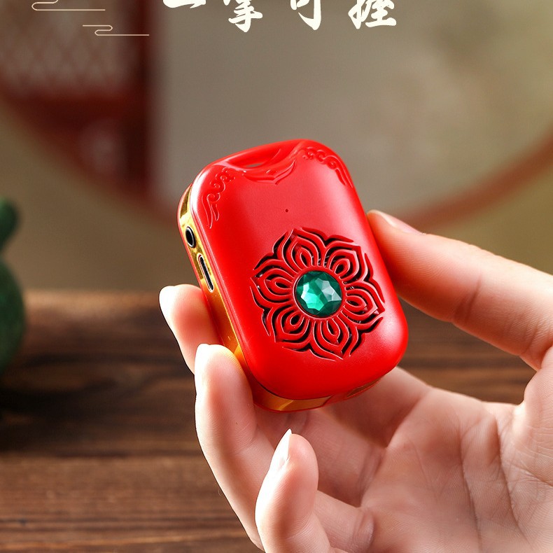 Ai Ethnic Classical Cultural and Creative Pendant Music Machine Rechargeable Portable Card Singing Machine for the Elderly Single Song Sequence Loop Singing