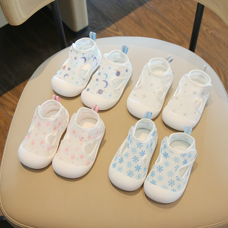 Baby Soft-Soled Mesh Toddler Shoes, Summer Fashionable and Breathable Shoes for Boys and Girls, Infant Shoes for Kidsren Aged 1-3 Years Old
