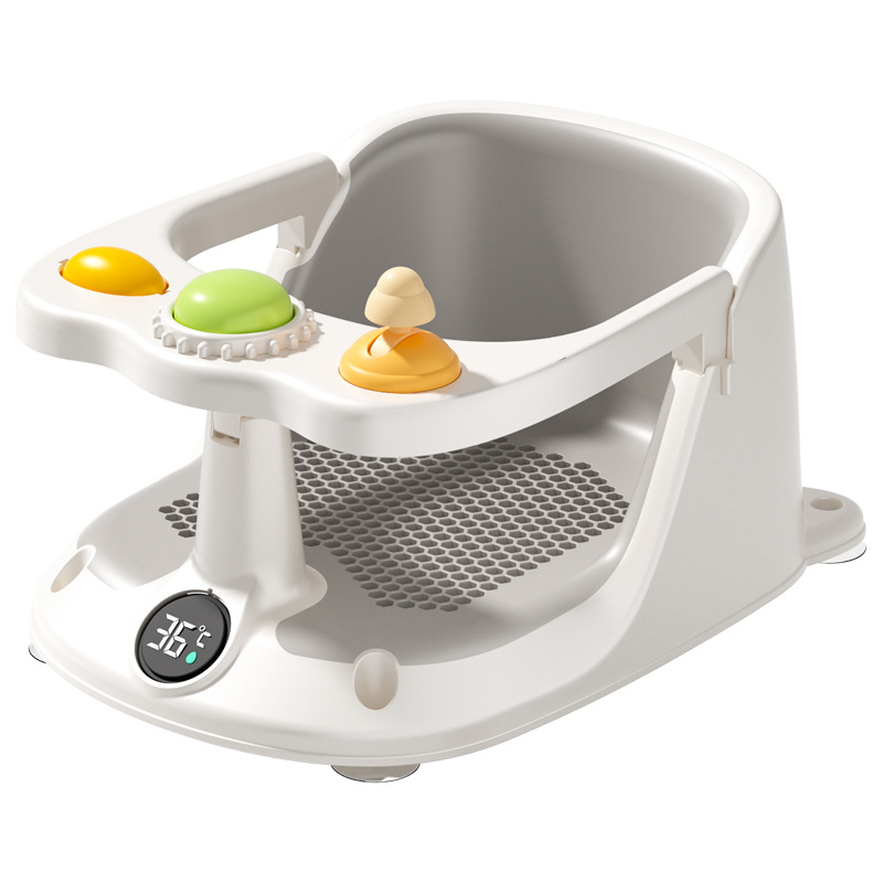 Little Muma Baby Bath Seat Baby Bathtub Sitting and Lying Support Non-Slip Bath Stool Newborn Kidsren Learning Chair Bath Stool