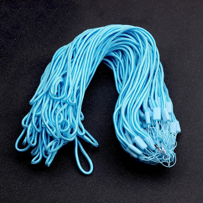 3.0mm round nylon mobile phone lanyard nylon woven lanyard length about 45cm hanging rope camera rope