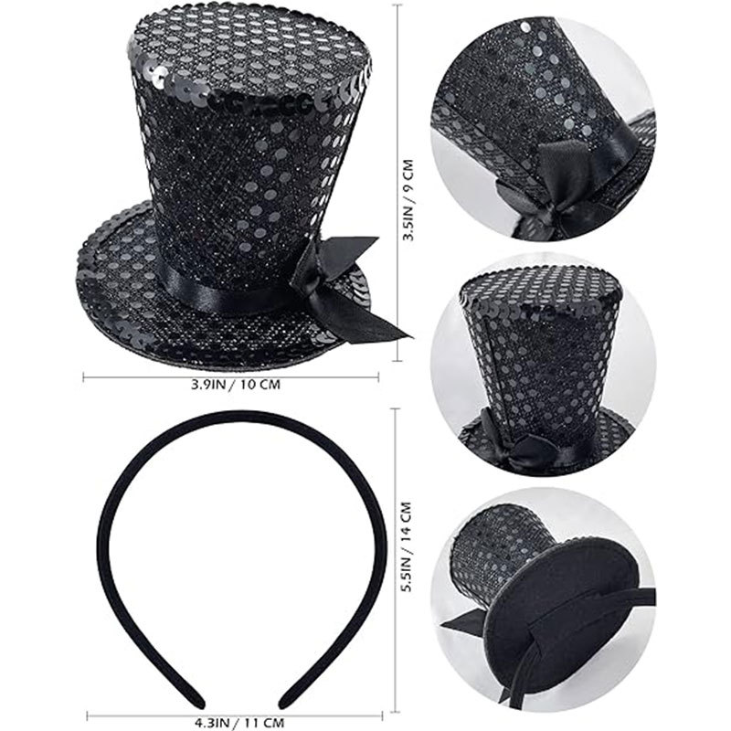 2025 carnival decoration sequins hat headband holiday party cosplay headband headband children adult cross border