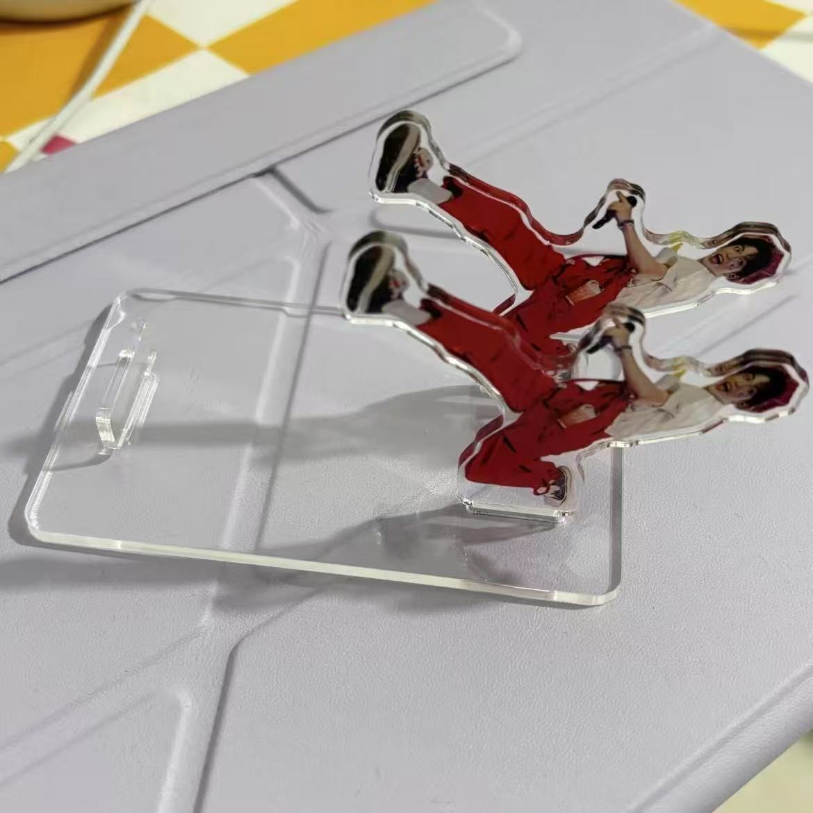 Acrylic Mobile Phone Holder Tablet Holder Creative Humanoid Animation Special-Shaped Customization