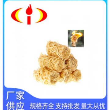 Manufacturer Wholesale Supply of Carbon Factory Barbecue Charcoal Ignition Block Wax Wood Stick Ignition Roll Flammable Wood Filament Roll 25 Pieces/Bag