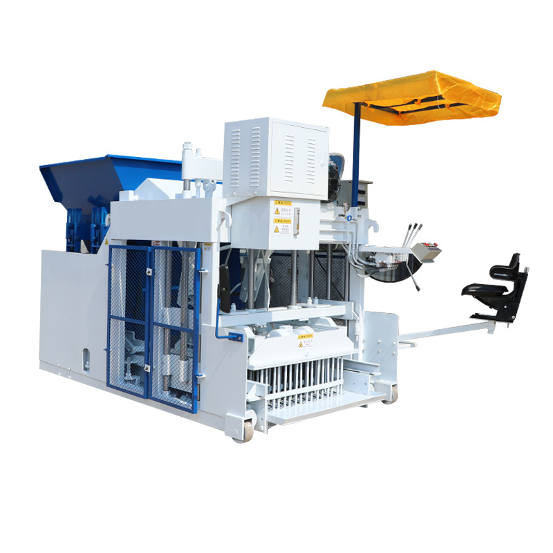 Production JH12A brick making machine hydraulic burn-free mobile brick machine semi-automatic cement hollow block brick machine