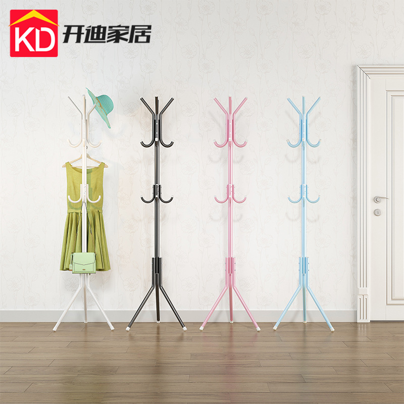 Wrought Iron Coat Rack Floor Hanger Simple Clothes Bedroom Household Storage Simple Modern Hanger