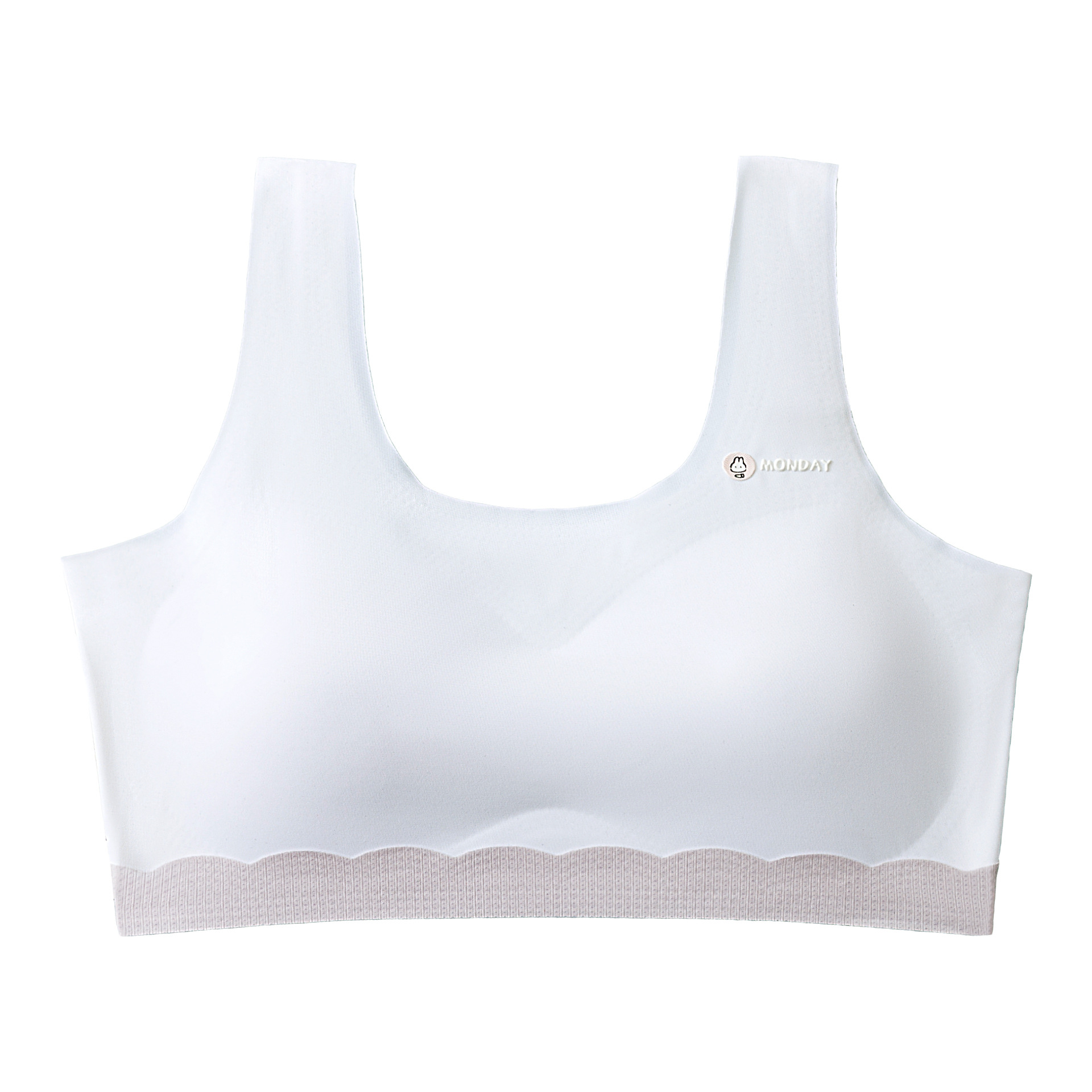 Girl's air Cup underwear junior high school student fixed cup bra seamless adolescent non-running Cup contrast color vest female