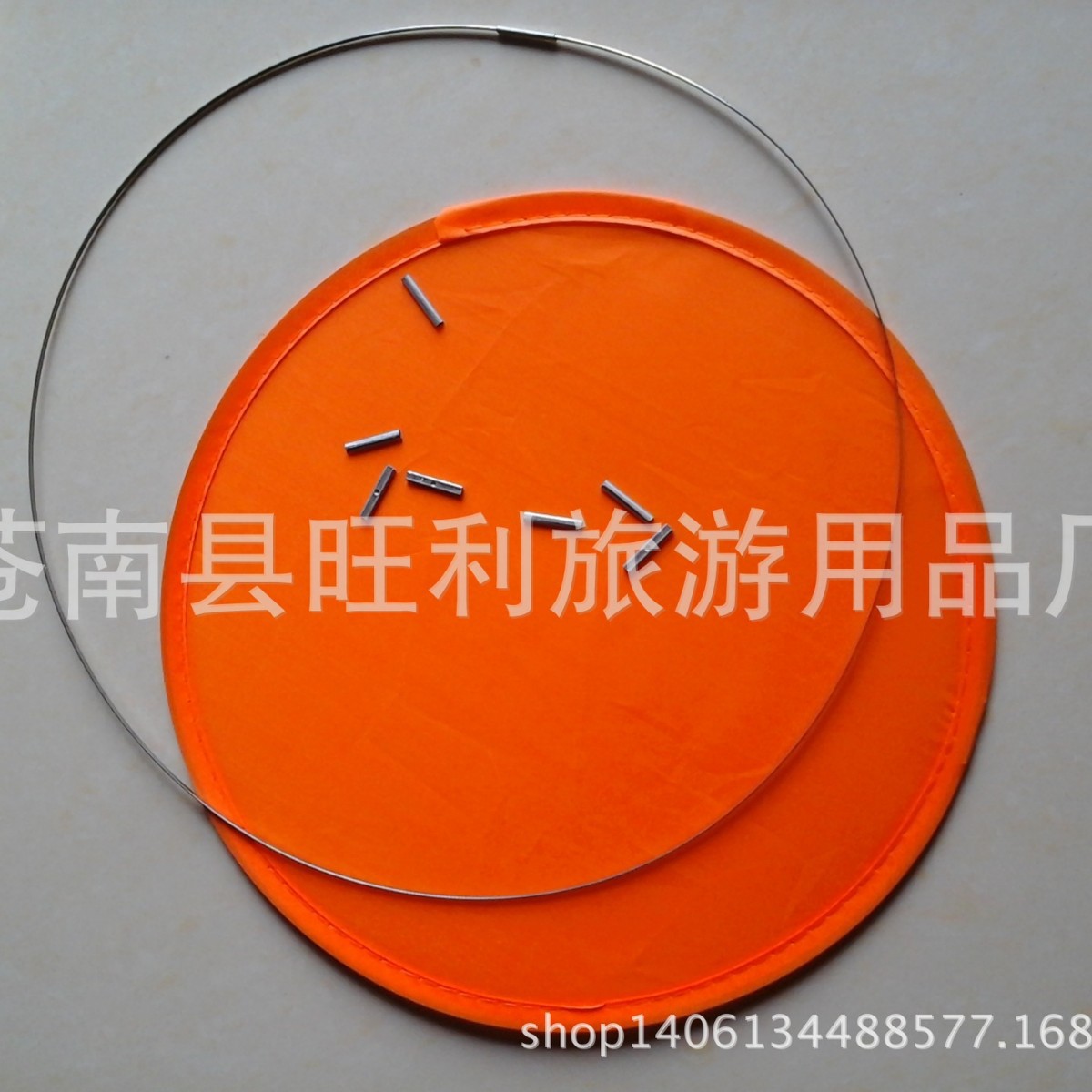Customized Frisbee Fan Frame Steel Wire Frame 0.5 mm Thick * 2.5 mm Wide Foldableing Flat Steel Wire