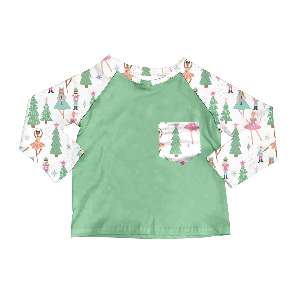 Бутиковая одежда для детей, печатная, милые креативные осенние длинные рукава