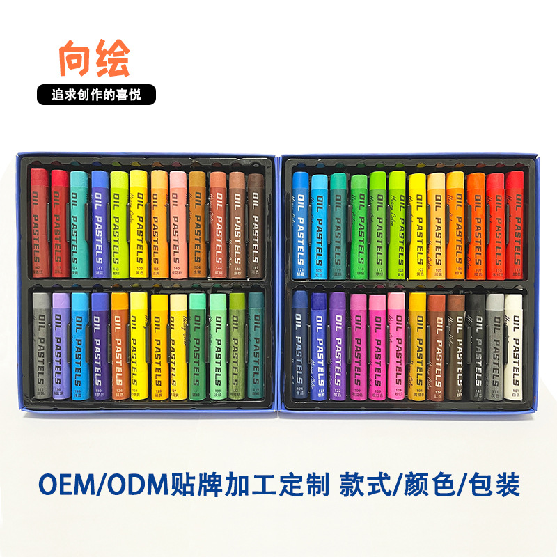 Bulk Monochrome Soft Supplementary Painting Art Institution Kindergarten Colorful Graffiti Crayon Heavy Color Oil Painting Stick