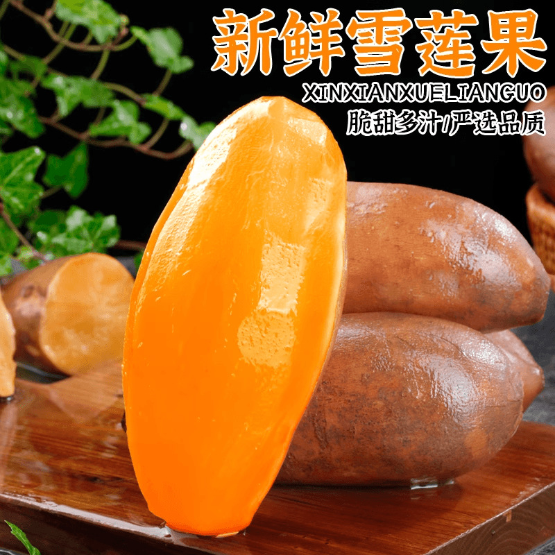 Farm-Fresh Tian Shan Snow Lotus Root, Seasonal Fresh Fruit from Yunnan, Suitable for Pregnant Women, Yellow Heart Specialty, Whole Box