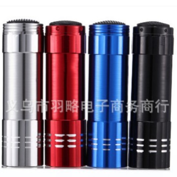 9 светодиодов, фиолетовый свет, мини-фонарь для проверки банкнот, УФ-лампа