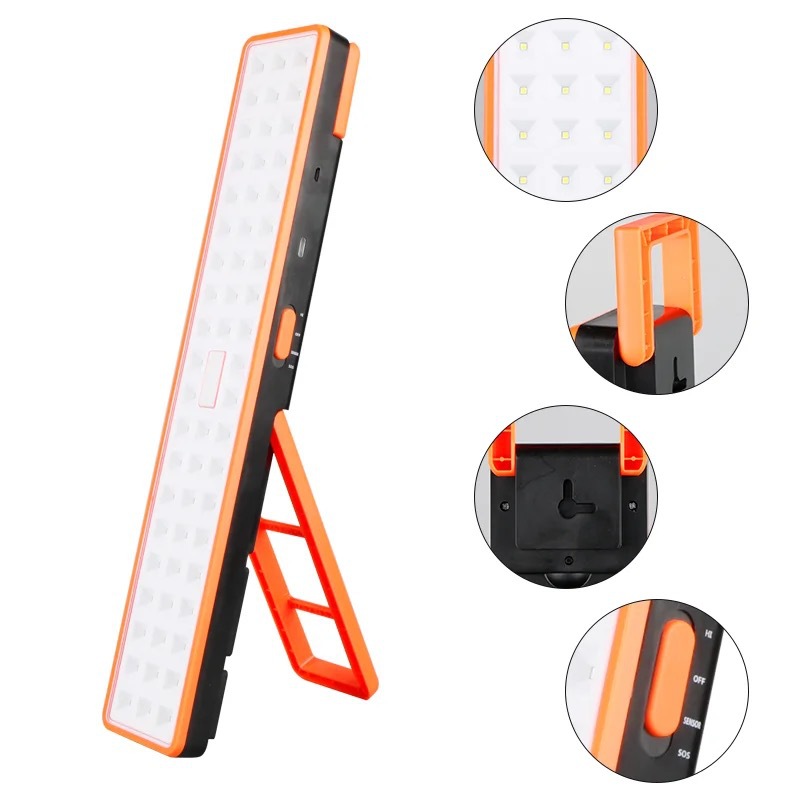 Household Vertical Lighting USB Portable LED Rechargeable Emergency Light Outdoor High Brightness Camping Camping Stall Searchlight